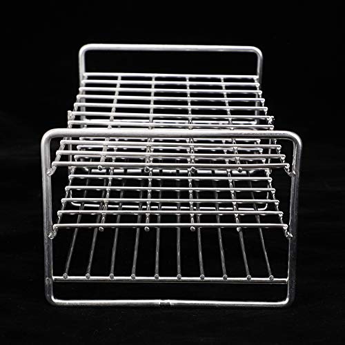 Test Tube Rack, Metal Test Tube Rack Square Hole Test Tube Stand with Handle for Laboratory