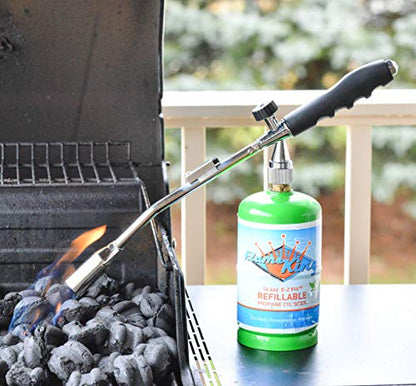 Flame King Propane Gas Blow Torch 20,000 BTU w/Self Igniter, Fire and Charcoal Starter, Weed Burner and more