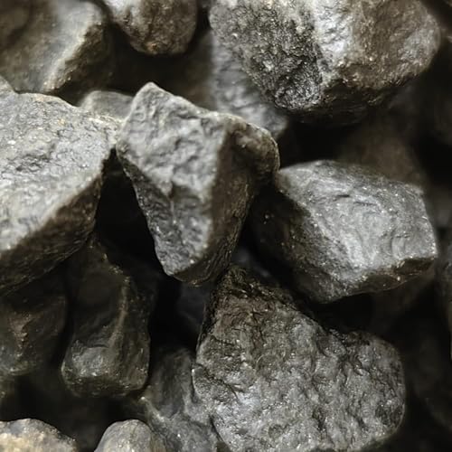 10 Pound Gravel Rocks, 0.5-0.7 Inches Polished Pebbles for Plants, Fish Tank, Clear Vase and More, Natural Black Stones