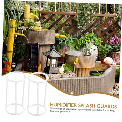 HANABASS 8pcs Humidifier Splash Guards for Rockery Fish Tank Easy to Install Practical Water-Splash Prevention for Indoor and Outdoor Use