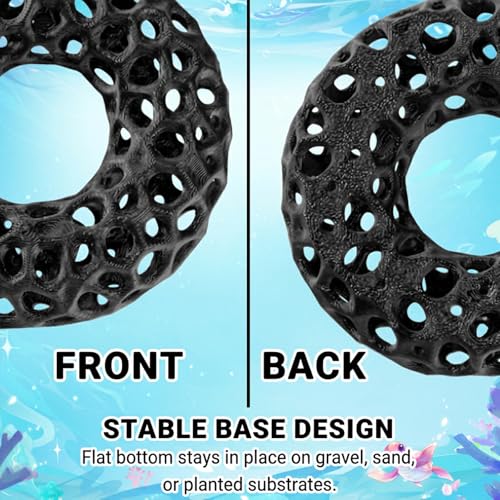 2Pcs Aquarium Shrimp Cave Set, Shrimp Hides, Shrimp Tank Accessories, Aquarium Cave for Fish Tank Caves and Hiding Spots