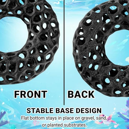 2Pcs Aquarium Shrimp Cave Set, Shrimp Hides, Shrimp Tank Accessories, Aquarium Cave for Fish Tank Caves and Hiding Spots