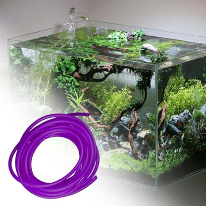 Airline Tubing Aquarium Air Pump Accessories Oxygenation Machine Hose Multiuse Water Pipe O2 Tube for Tools Clownfish Plants, Purple