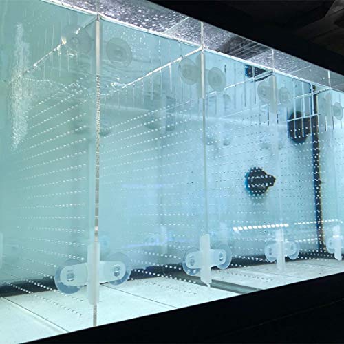 Acrylic Aquarium Divider Kit 5.5/10 / 20L / 20H / 29 / 40B / 55/75 / 125gal Fish Tank with Suction Cups (10gal) - size: 10gal Aqueon