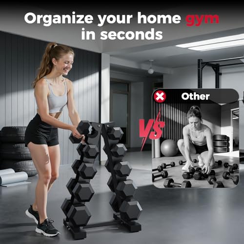 Dumbbell Rack Stand Only, Weight Rack for Dumbbells Compact A-Frame Home Gym Space Saver, 480/800 LBS Weight Capacity - style: 5 Tier - 480LBS