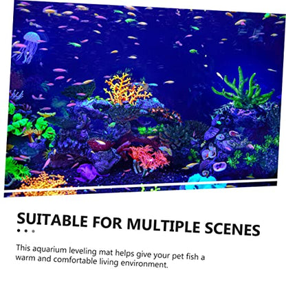 ibasenice Shockproof Fish Tank Pad Non- Mat for Aquarium Base Thick Heat Insulating Water Absorbing Accessory for Comfortable Aquatic Environment