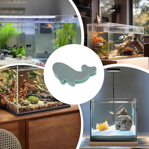 Fish Tank Cleaning Scrubber Set, Double Sided Non Scratch Pad Tools, Aquarium Glass Cleaner Kit, Home Cleaning Use, Kitchen Bathroom Sink Mirror Care, Corner Maintenance Accessory