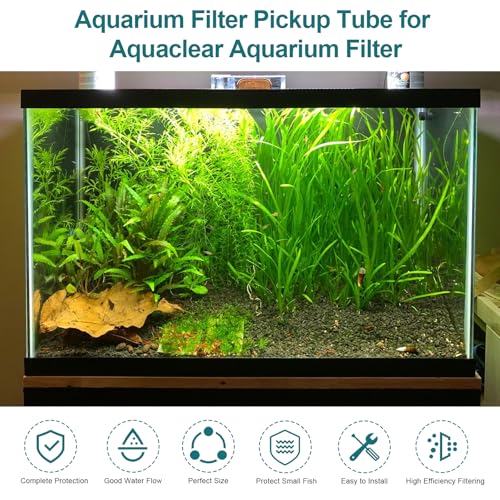 Aquarium Filter Intake Extension Tube, Intake Tube Compatibility with Aquaclear Power Filter 70 110, Aquarium Filter Pickup Tube Keeps Water Crystal Clear, Replacement Tube Aquarium Filter Accessories