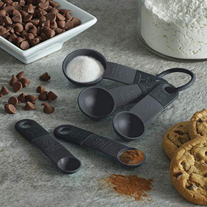 KitchenAid KE057OHWHA Classic Measuring Spoons - color: Black