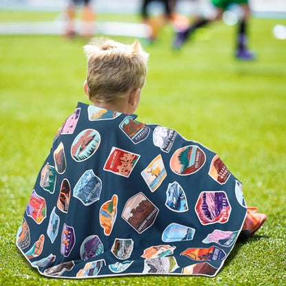 Hahafelt 2 Pcs Car Seat Towel Cover Running Towel Seat Cover, National Park - style: National Park