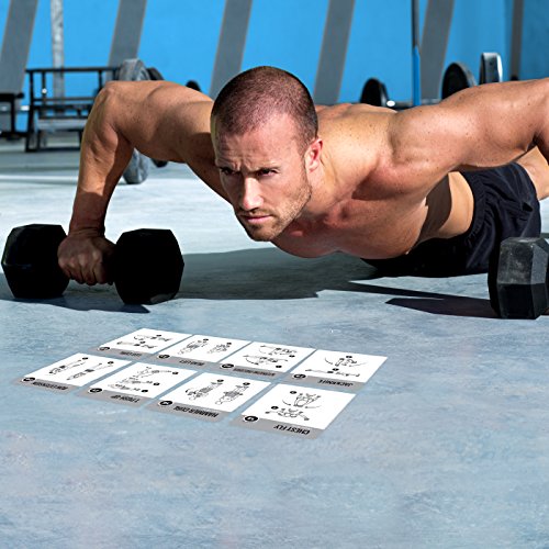 Dumbbell Workout Cards, Instructional Fitness Deck for Women & Men, Beginner Fitness Guide to Training Exercises at Home or Gym (Dumbbell, Vol 1) - style: Dumbbell Vol1