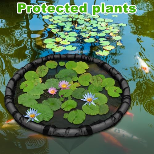 1Pack Floating Flora Fish Barrier Floating Island Plant Protector Round Floating Flora Island for Pond Protects Your Floating Plants from Pond Fish