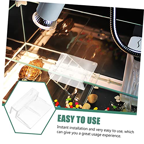10pcs Fish Tank Cover Support Racks Transparent Acrylic Brackets for Aquarium Easy to Install Fish Tank Accessories Suitable for Covers