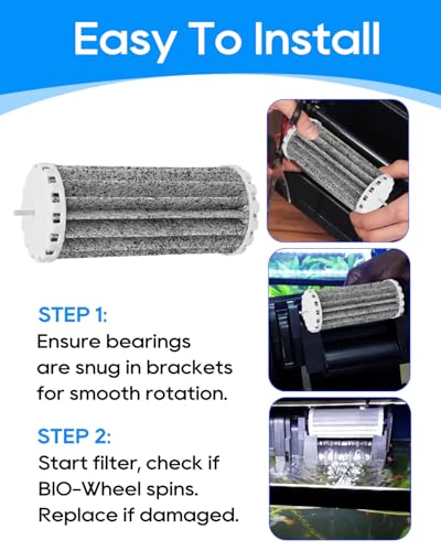 Bio Wheel Aquarium Filter Compatible with Marineland Penguin 200 200B 350 350B, Assembly Bio-Wheel Power Filters & Fish Tank Filters Replacement for PRBW2350B, 2 Pack