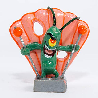 Penn-Plax Officially Licensed Spongebob Squarepants Aquarium Ornament – Plankton (Mini/Small Size) – Great for Freshwater and Saltwater Tanks