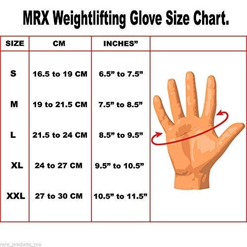 MRX Weight Lifting Pro Level Gloves with 18 Inches Long Wrist Strap Gym Workout Exercise & Fitness in - color: Black Brown, size: Small