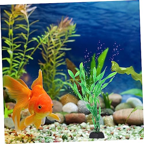 10pcs Decorative Aquarium Plants Natural-Looking Fake Grass for Fish Tank Decoration Desktop Aquarium Accessory for Enhancing Aquatic Environments