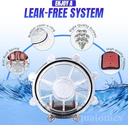 7056 Flapper with Lid O Ring & Set of 8 Screws – Pool Replacement Part 7056 Check Valve Flapper with Lid – Oring for Zodiac Jandy Spring Check Valve Models 7235, 7305, 7511, 7512 - size: 7056 - Flapper Replacement w/ Screws