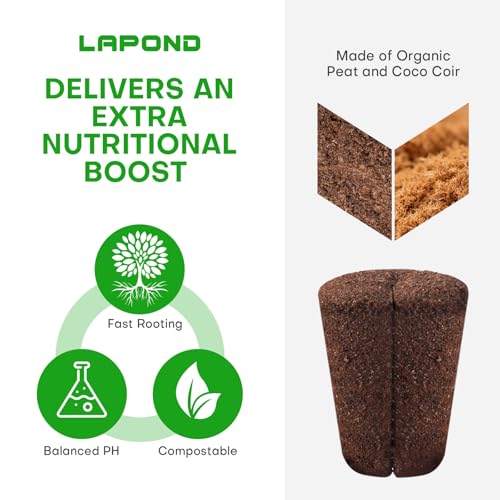 50 Pcs Grow Sponges,Replacement Plant Starter Plugs for Cuttings and Propagation,Great for Soil, Tray or Planting Pods, Promotes Herbs, Vegetables and Flowers Growth