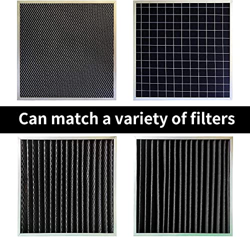 Cut-to-Fit Activated Carbon Filter Sheet Charcoal Air Vent Filters Pad Black Range Hood AC Replacement Fabric Filter 1 Pack 16" x 48" x 0.125" - size: 16" x 48" x 0.1"