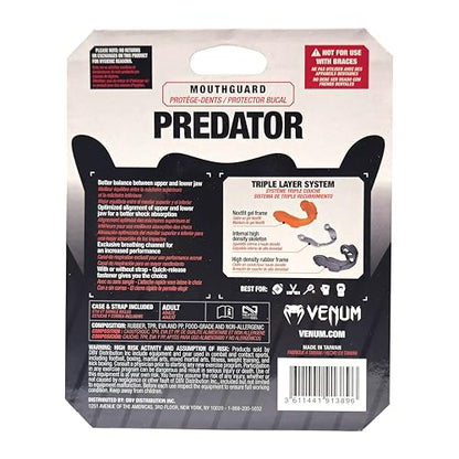 Venum Predator Mouthguard - Strap/Strapless - color: Black/Red