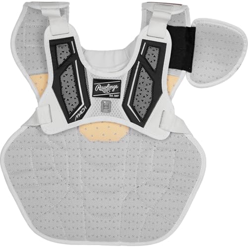 Rawlings | MACH Catcher's Chest Protector | Baseball - color: Black/White, style: Adult - 17"
