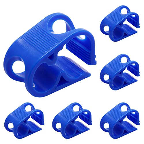 Murtenze 6Pcs Siphon Hose Clamp, Flow Control Clamp Adjustable Tube Clamp Plastic Tubing Clamps, Blue