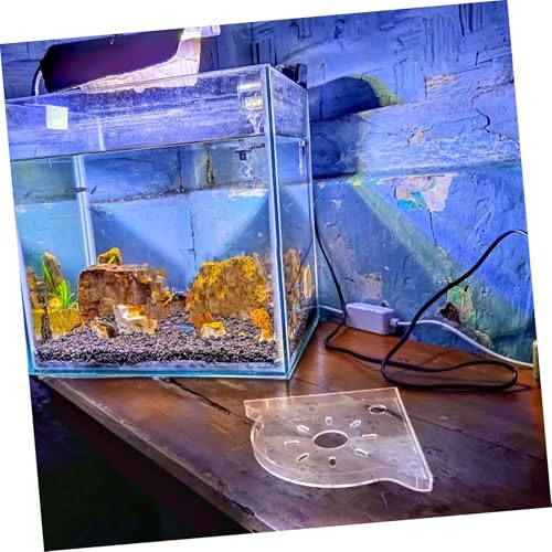 ORFOFE Aquarium Corner Organizer Shelf Fish Tank Stand for Storage of Fish Food Plants Stylish Desktop Divider