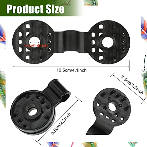 Maitys 40 Pcs Shade Cloth Clips Black Round Plastic Sunscreen Net Clips Heavy Duty Tarp Clip Windproof Awning Clamps for Sunshade Net Gardening Shade Cloth Anti Bird Netting