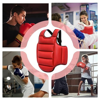 Boxing Chest Protector Kickboxing Belly Protector Guard | Body Protection Pad Breathable for Sparring Training Combat Sports Competition - size: Small