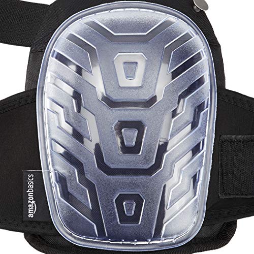 Amazon Basics Professional Gel Cushion Knee Pads - 1 Pair, Clear