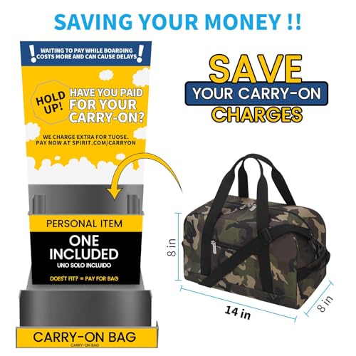 Apenze Small Gym Bag 14 inch Duffel Bag - color: Camouflage