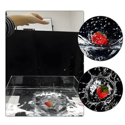 Zfmnoyev Acrylic Water Tank Shallow Sink Tray, Photography Props Display Cabinet, Photography Tray for Shooting Low Water Tank, Table Storage Box(40x40x6cm/16x16x2in) - size: 40x40x6cm/16x16x2in