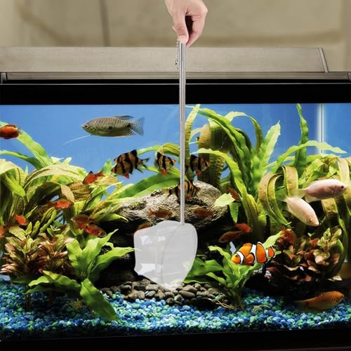 Aquarium Fish Tank Net - Fish Catching Net, Expandable Goldfishh Net | Fish Aquariums Nets with Adjustable Long Handle, Small Aquarium Net, Pond Shrimp Aquarium Net for Fiish Small Pond and Pool - size: small-round