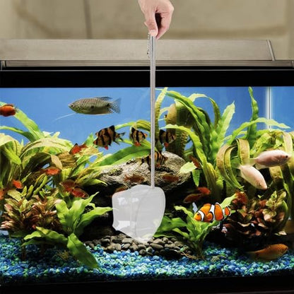 Aquarium Fish Tank Net - Fish Catching Net, Expandable Goldfishh Net | Fish Aquariums Nets with Adjustable Long Handle, Small Aquarium Net, Pond Shrimp Aquarium Net for Fiish Small Pond and Pool - size: small-round