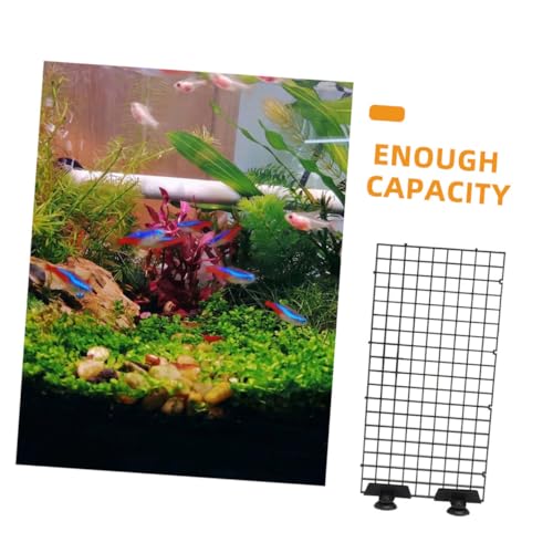 4sets Aquarium Divider with Plastic Grate Isolation Board for Fish Tank Easy Installation Sturdy Crate Diffuser Grid Panel Bottom Tray for Multiple Species