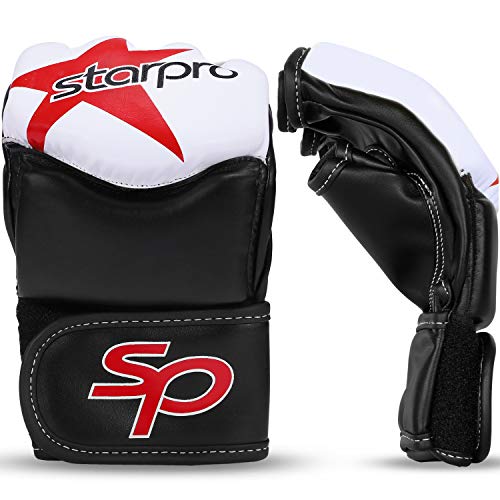 Starpro | Light & Durable MMA Gloves | Great for Grappling & Sparring | MMA Gloves for Men, MMA Gloves Women, MMA Sparring Gloves, MMA Gloves Men, MMA Training Gloves, MMA Boxing Gloves - size: X-Large