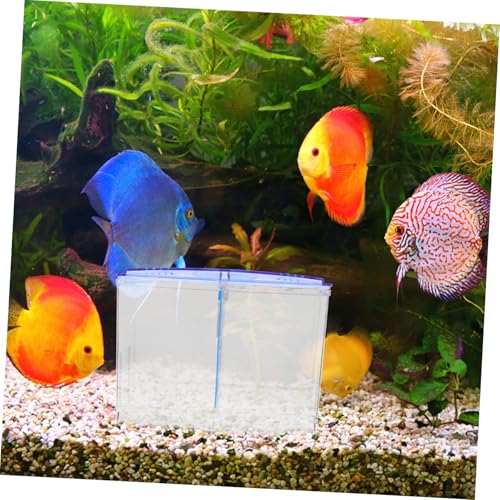 Happyyami Fish Isolation Box for Breeding Tropical Fish Transparent Design with Adequate Airflow Durable Nursery and Guppy Multipurpose Aquarium Divider