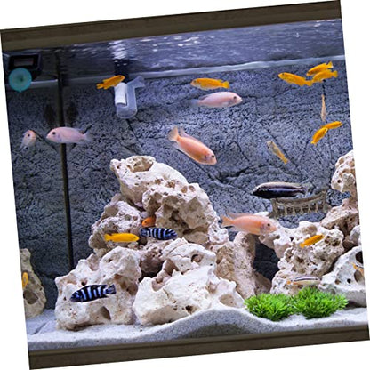 2pcs Aquarium Artificial Bridge Decor Realistic Fish Tank Ornament Small Tank Decor