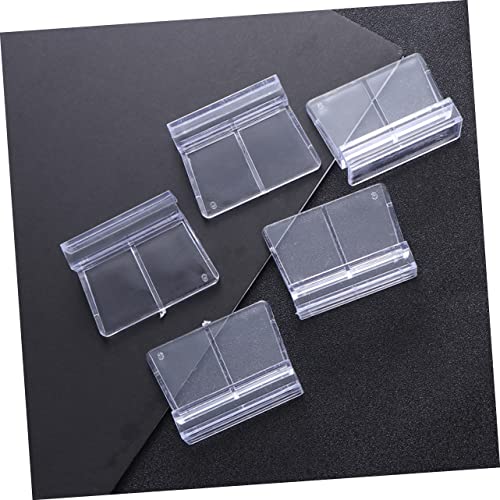 SEWACC 10pcs Acrylic Fish Tank Cover Support Brackets for Glass Aquarium Clear Rack Holders Safe for Fish and Small Pets