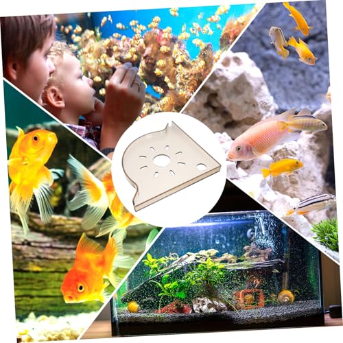 OUNONA Multi Functional Triangle Fish Tank Corner Shelf Space Saving Aquarium Storage Stand for Fish Food and Supplies Elegant Desktop Organizer for Home Decor