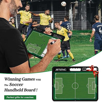 Soccer Dry Erase Coaching Board for Coaches Lineup Board with Marker