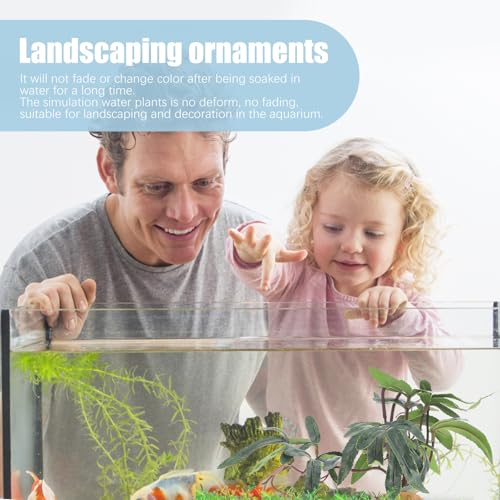 balacoo Simulated Plants Reptile Box Ornament Aquarium Landscape Artificial Plant Decor for Terrarium Habitat Reptile Pet Case Accessories