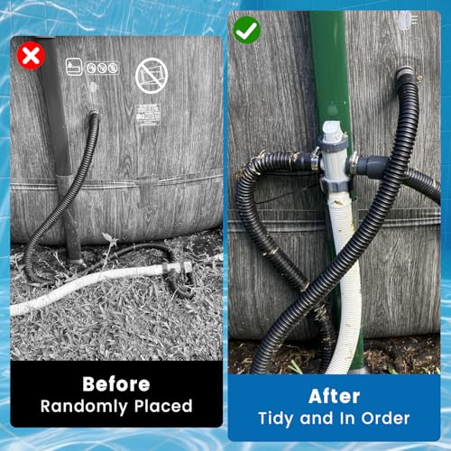 Swimming Pools Plunger Valve Bracket, Pool Hose Holder, Pool Valve Support, Pool Accessories for Above Ground Pools, Compatible with Intex Pool(with Zip Ties)