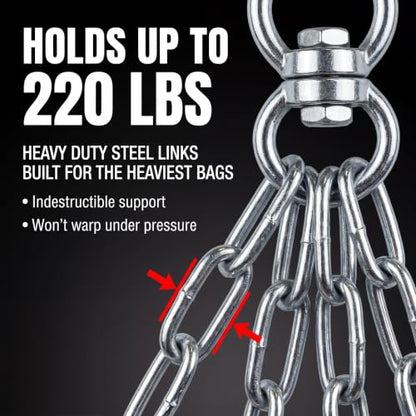 Amber Fight Gear Heavy Bag Chain Set
