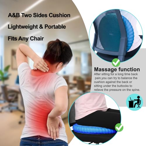 Wobble Cushion Core Balance Disc, Wiggle Seat with Inflation Pump - color: 2Blue
