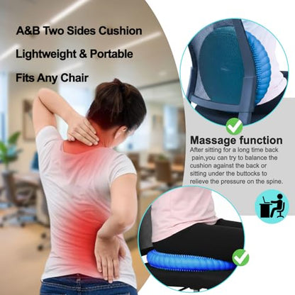 Wobble Cushion Core Balance Disc, Wiggle Seat with Inflation Pump - color: 2Blue