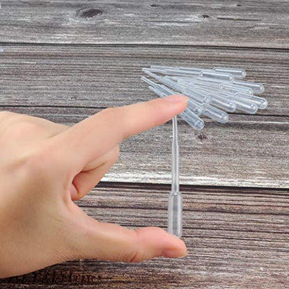 0.2ml Plastic Mini Transfer Pipettes for Liquid Mixture, 350PCS Disposable Dropper - size: 0.2 ml