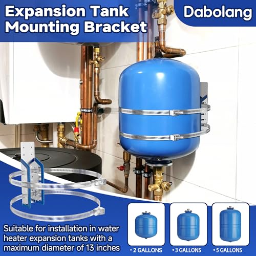 Expansion Tank Mounting Bracket with Cushion Pad, Universal Water Heater Straps, Supports 5 Gallon or up to 13-inch Diameter Hot Water Tanks,Boiler Expansion Tank, Propane Tank-1 Set - color: 1 Sets
