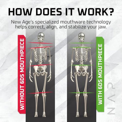 New Age Performance 6DS Low Profile Mouthpiece for High-Intensity Training - color: White